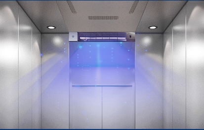 紫外線空氣清淨機_PureCare免接觸感應系統_防疫電梯